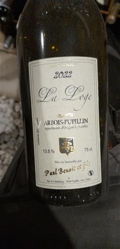 Jura Arbois-Pupillin Paul Benoit et Fils La Loge 2022