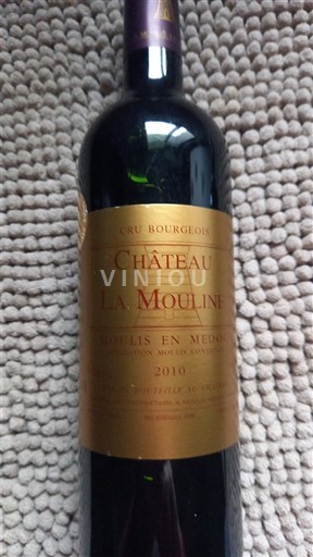 Bordeaux Haut-Médoc Cru Bourgeois Château La Mouline 2010