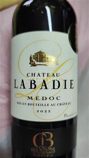 Bordeaux Médoc Cru Bourgeois Supérieur Château Labadie 2023