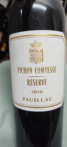Bordeaux Pauillac Pichon Comtesse Réserve 2020