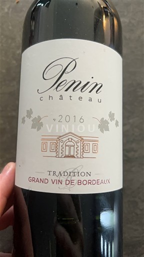 Bordeaux Château Penin Tradition 2016