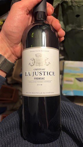 Burdeos Fronsac Château La Justice 2018