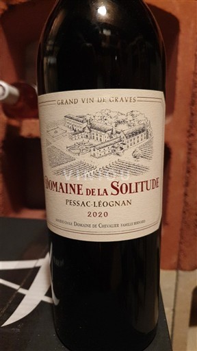 Bordeaux Pessac-Léognan Domaine La Solitude 2020