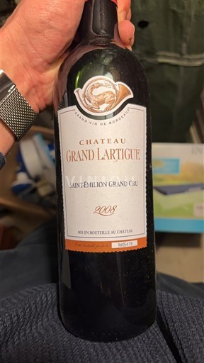Bordeaux Saint-Émilion Grand Cru Grand Cru Château Grand Lartigue 2008