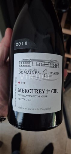Burgundsko Mercurey Premier Cru Domaine Domaines de la Famille Picard 2019