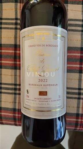 Vin Rouge sec Château Lagarcie 2022 France Bordeaux Bordeaux supérieur AOC