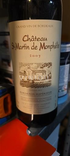 Bordeaux Bordeaux Supérieur Château St-Martin de Monphélix 2007
