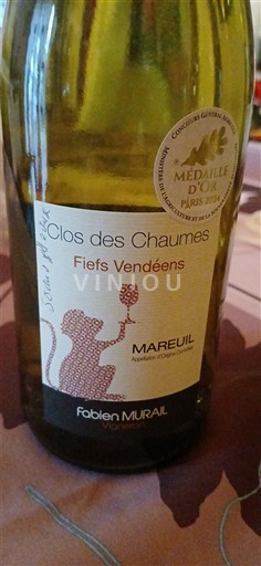 Loirevallei Mareuil Clos des Chaumes Niet-geïntegreerd