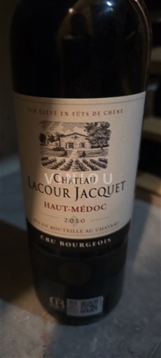 Bordeaux Haut-Médoc Cru Bourgeois Château Lacour Jacquet 2010