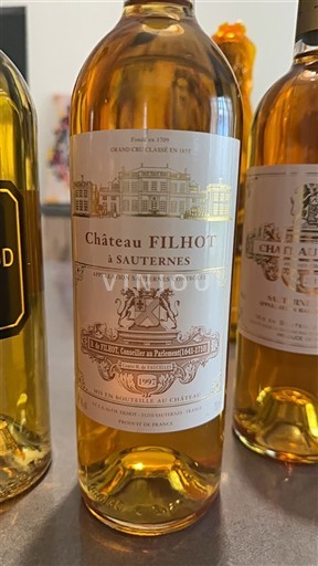 Bordeaux Sauternes Grand Cru Château Filhot 1997