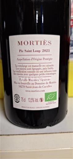 Linguadoca Pic Saint-Loup Domaine Mortiès 2023
