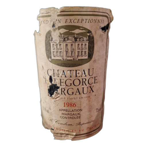 Bordeaux Margaux Chateau Lalegorce 1986