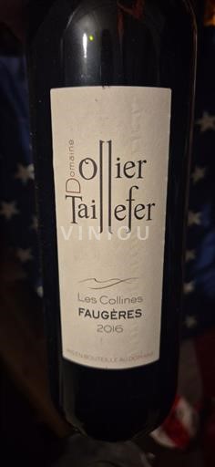 Langvedok Faugères Domaine Ollier Taillefer Les Collines 2016
