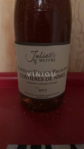Rhône Valley Costières de Nîmes Château Grand Escalion 2012