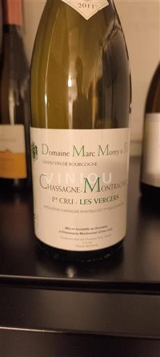 Burgundsko Chassagne-montrachet Premier Cru Domaine Marc Morey & Fils 1er Cru Les Vergers 2011