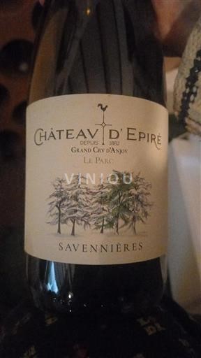 Loiredalen Savennières Château Epiré Le Parc 2022