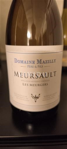 Burgundy Meursault Domaine Mazilly Père & Fils Les Meurgers 2021