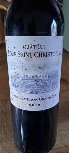 Bordeaux Saint-Émilion Grand Cru Grand Cru Château Tour Saint Christophe 2010