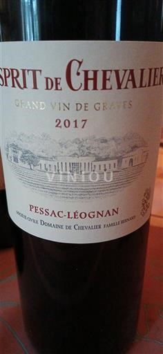 Bordeaux Pessac-Léognan Domaine Chevalier Esprit de Chevalier 2017