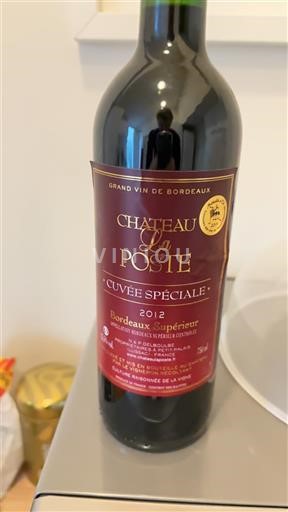 Bordeaux Bordeaux Supérieur Château La Poste Spéciale 2012