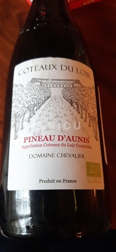 Loiren laakso Coteaux-du-loir Domaine Chevalier Pineau d'Aunis 2019