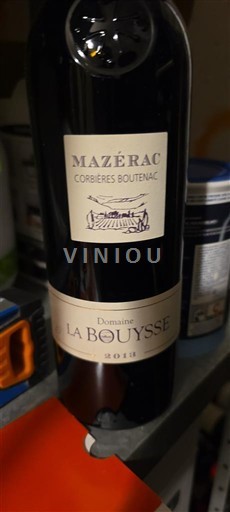 Langvedok Corbières-boutenac Domaine La Bouysse Mazérac 2018