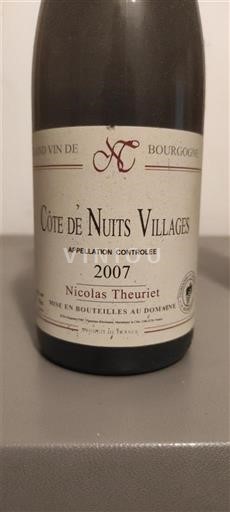 Burgundsko Côte de nuits villages Nicolas Theuriet 2007
