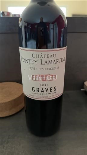 Bordeaux Graves Château Pontey Lamartine Les Parcelles 2016