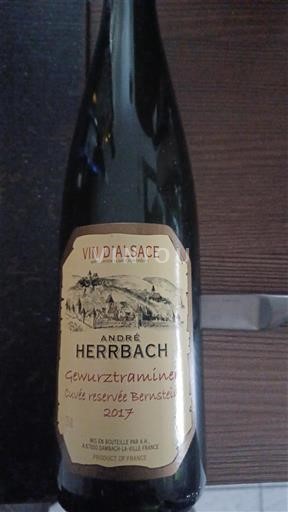 Alsacia André Herrbach réservée Bernstein 2017