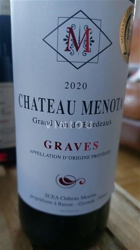 Bordeaux Graves Château Menota 2020