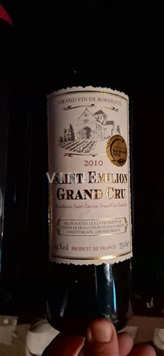Bordeaux Saint-Émilion Grand Cru Grand Cru Saint-Emilion 2010