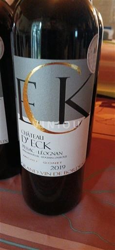 Burdeos Pessac-Léognan Château Eck 2019
