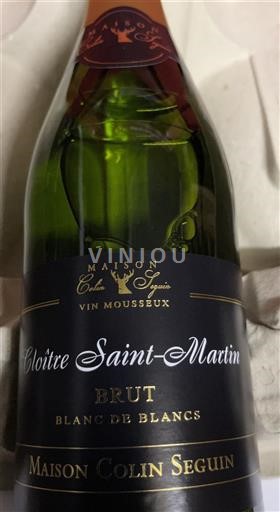 Burgundsko Crémant de Bourgogne Maison Colin Seguin Clôitre Saint-Martin Neročník