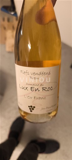 Loire-dalen Fiefs Vendéens Domaine Lux En Roc L'Or Franc 2010