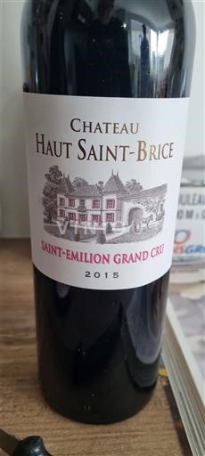 Bordeaux Saint-Émilion Grand Cru Grand Cru Château Haut Saint-Brice 2015