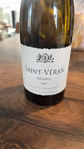 Burgundsko Saint-Véran Joseph Deshaies Réserve 2020
