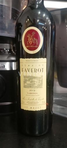 Vale do Ródano Luberon Domaine Faverot Le Mazet 2012