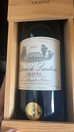 Burdeos Graves Château Landiras 2012