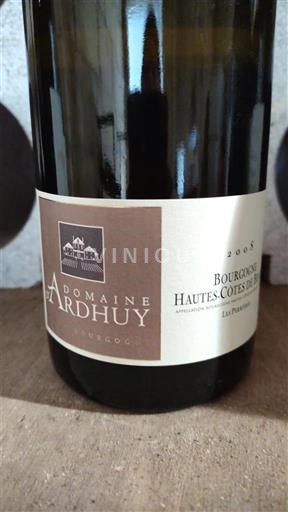 Burgundsko Hautes Côtes de Beaune Domaine Ardhuy Les Perrières 2008