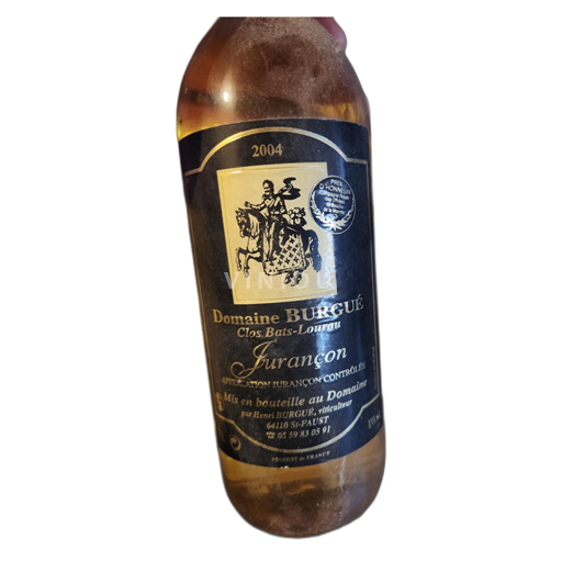 Sud-Ovest Jurançon Domaine Burgue Clos Bats-Lourau 2004