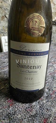 Burgundsko Santenay Domaine Jerome Fornerot Les Charrons 2010