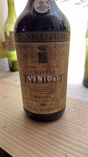 Bordeaux Saint-Julien Grand Cru Château Talbot 1967
