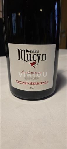 Rhônen laakso Crozes-Hermitage Domaine Mucyn Les Entrecœurs 2023