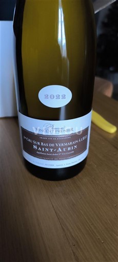 Borgogna Saint-Aubin Premier Cru Domaine Vincent Prunier 1er Cru Sur Bas de Vermarain à l'Est 2022