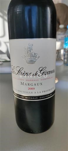 Bordeaux Margaux La Sirène de Giscours 2009