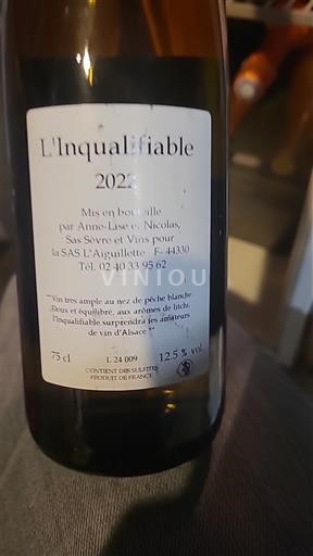 Loirevallei Muscadet-Sèvre-et-Maine SAS L'Aiguillette L'Inqualifiable 2021