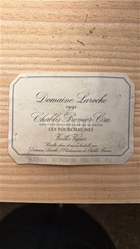 Burgundsko Chablis Premier Cru Domaine Laroche Les Fourchaumes Vieilles Vignes 1992
