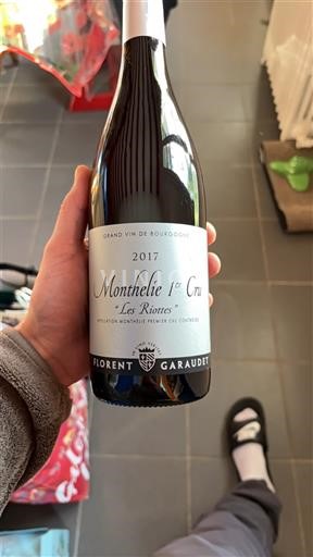 Bourgogne Monthélie Premier Cru Florent Garaudet Les Riottes 2017