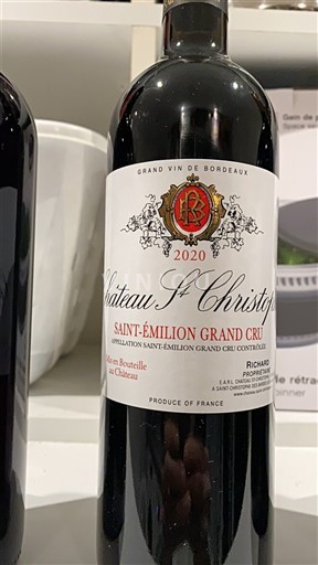 Bordeaux Saint-Émilion Grand Cru Grand Cru Château St Christophe 2020