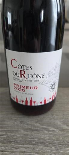 Valle del Rodano Côtes-du-Rhône Primeur 2020